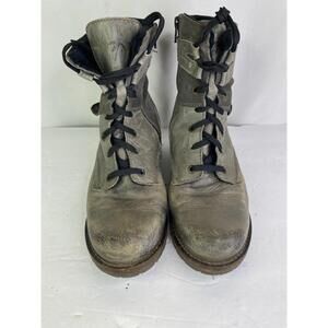 DROMEDARIS GRAY Leather BOOTS - Women’s Size 9.5-10 / EU 40